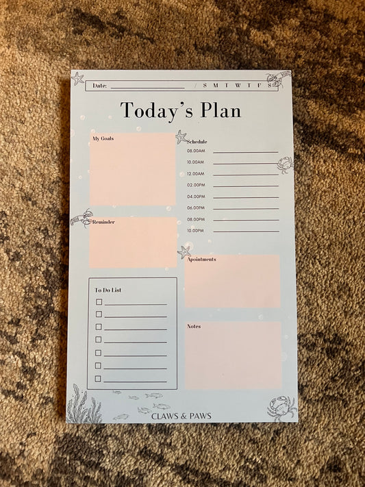 Today's Plan Notepad