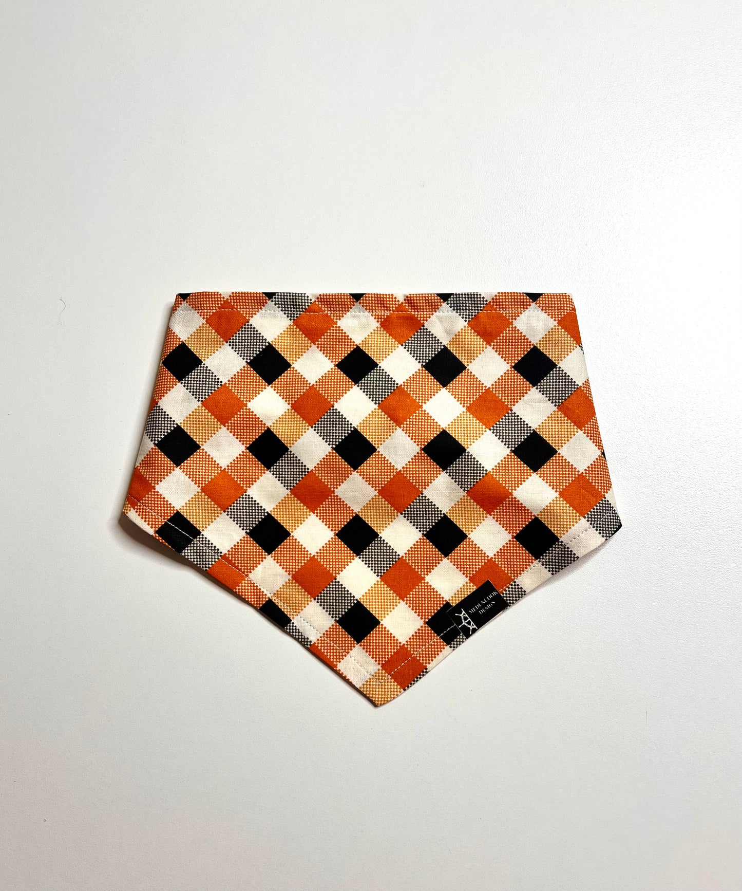 Halloween Plaid Dog Bandana