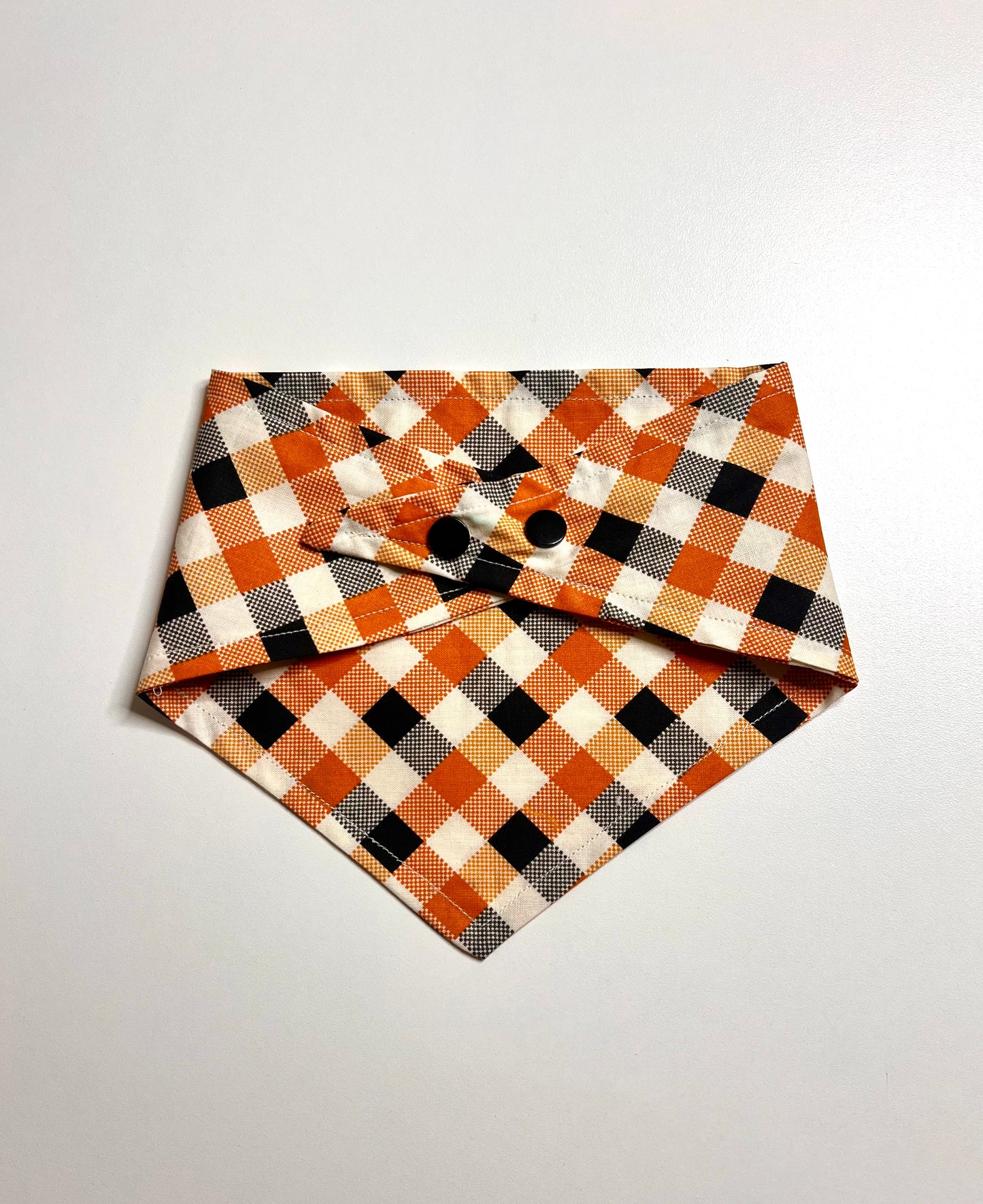 Halloween Plaid Dog Bandana